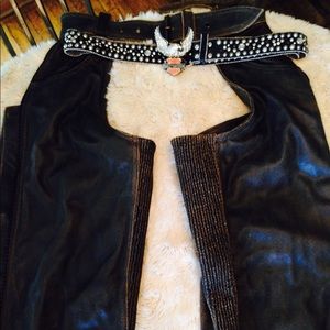 Harley-Davidson distressed chaps